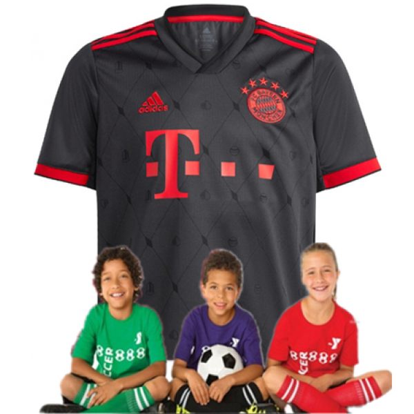 Kid's Bayern Munich Third Suit 22/23 (Customizable)