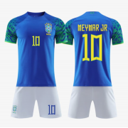 2022 World Cup Brazil Away Jersey NEYMAR #10