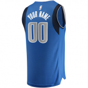 NBA Dallas Mavericks 22/23 Fanatics Branded Blue Fast Break Custom Replica Jersey Icon Edition